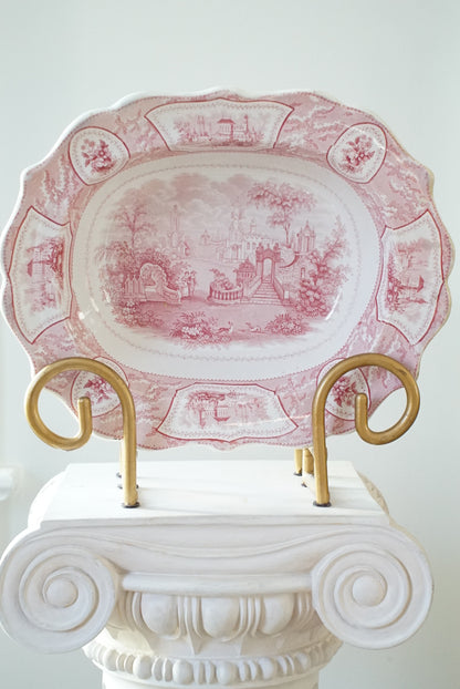Antique Transferware Serving Platter