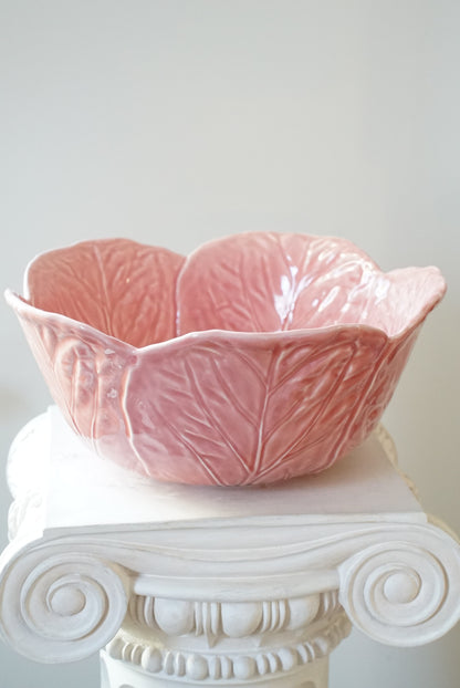 Bordallo Pinheiro Pink Large Cabbage Serving Bowl