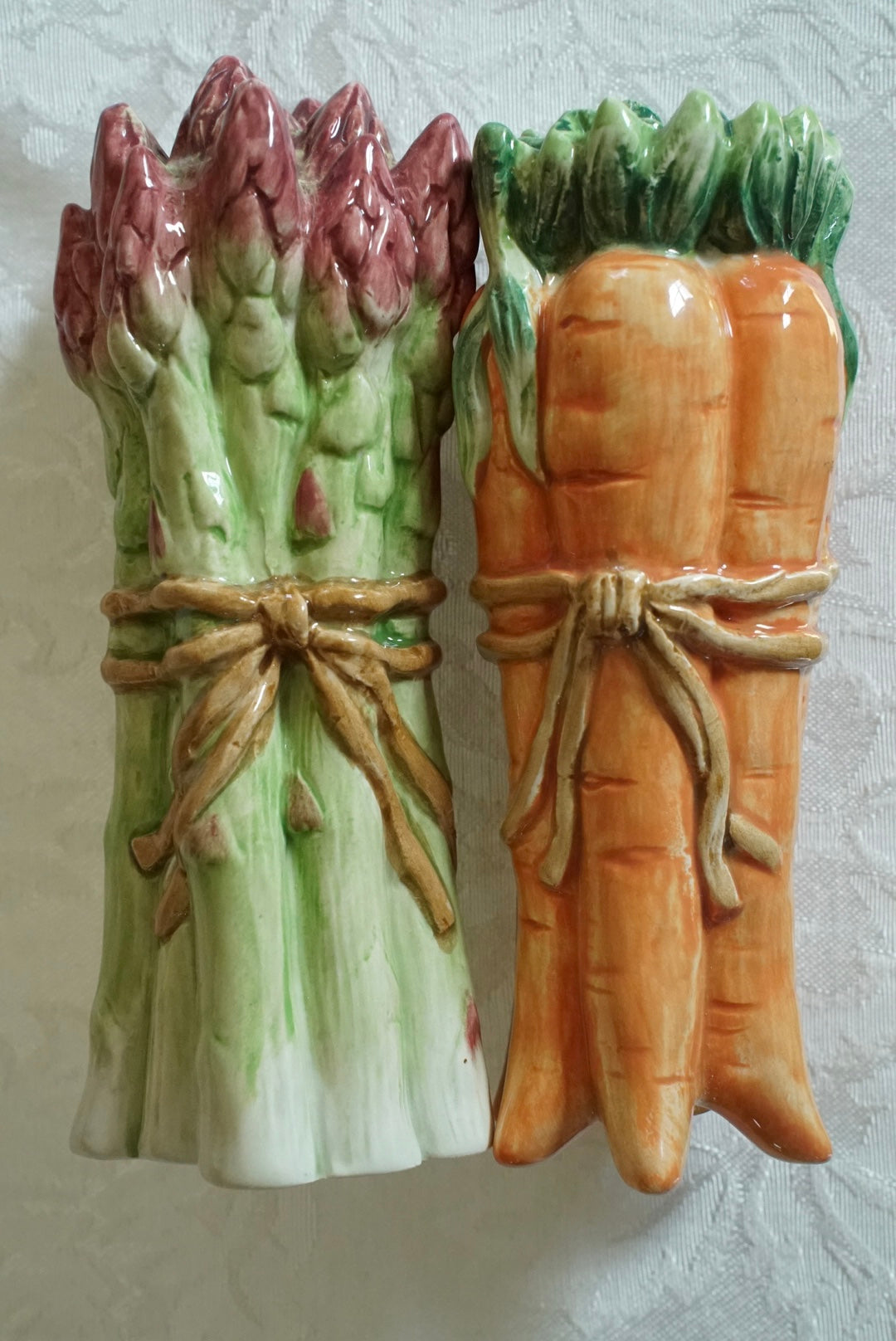 Vintage Fitz and Floyd Asparagus and Carrot Salt and Pepper Shakers