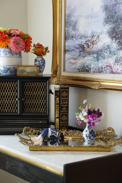 Antique French Brass Vanity Tray
